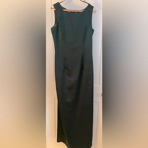 Simple green formal dress